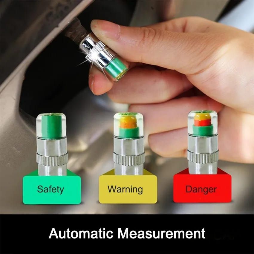 1 Set Air Tire Valve Caps - 4 Pcs
